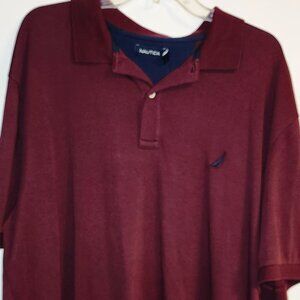 Nautica Burgundy polo